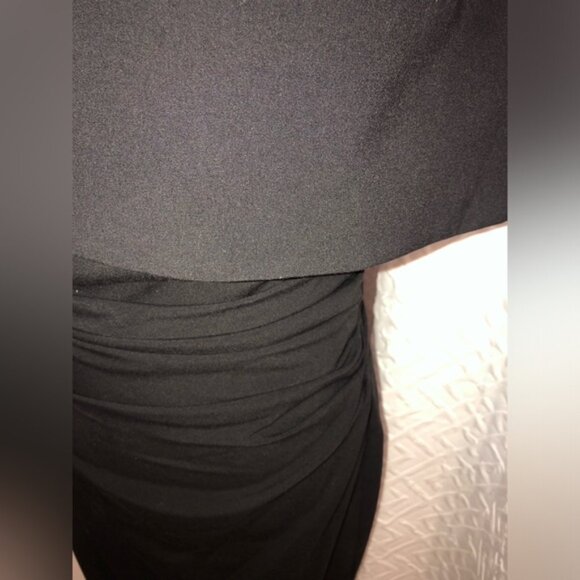 Amazing Vince Camuto Elegant Black Off-Shoulder Midi Dress Size 8 - Picture 9 of 11